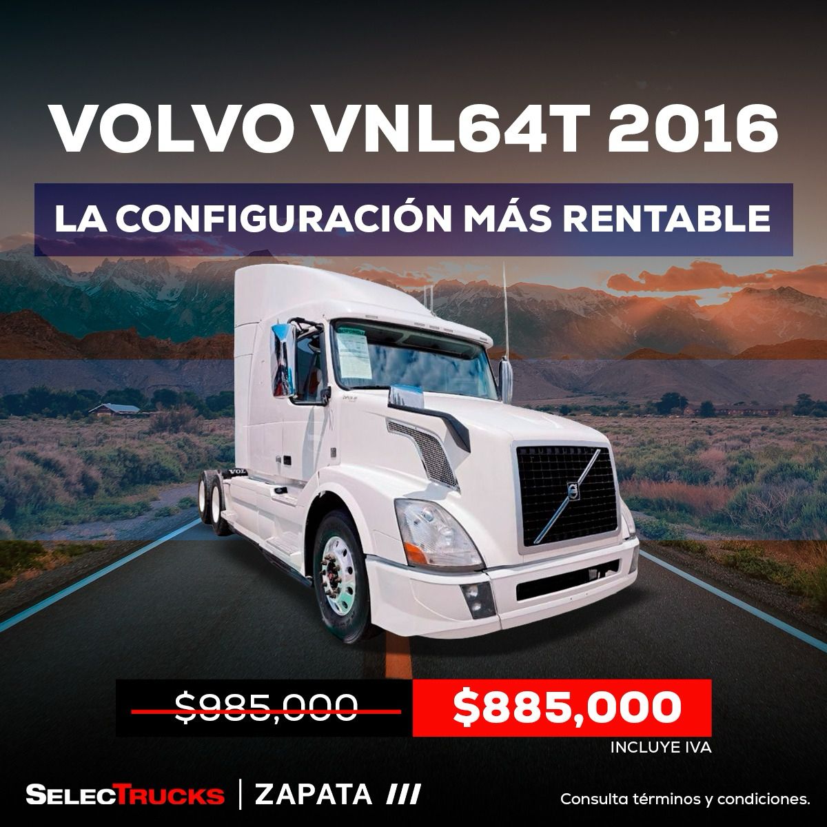 VOLVO VNL64T 2016